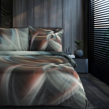 Pościel Prisma 160 x 200 cm, Stalowy