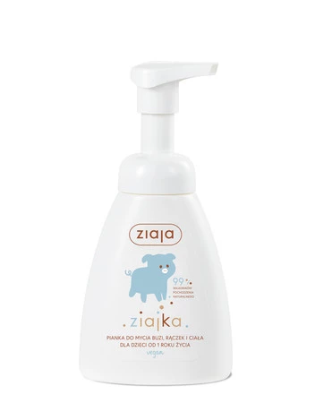 Ziajka, Pianka do mycia buzi rączek i ciała 250ml