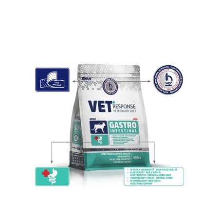 Vet Response Gastrointestinal - Karma Sucha Dla Kota - 400g