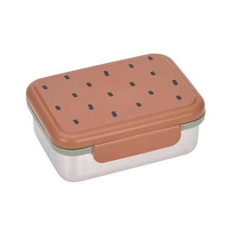 Lassig Lunchbox ze stali nierdzewnej Happy Prints karmelowy