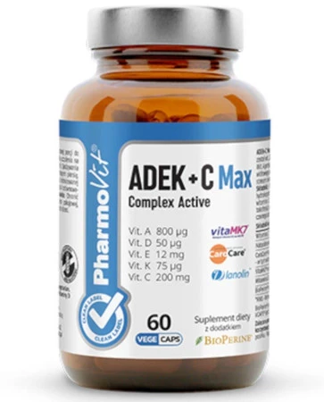 Pharmovit Clean Label ADEK C Max Complex Active 60 kaps.