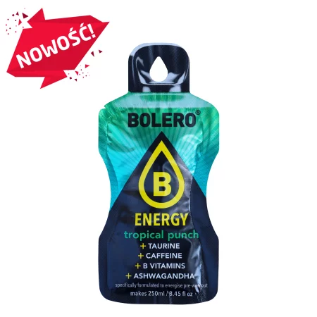 Bolero Energy Tropical Punch 7g napój w proszku ze stewią