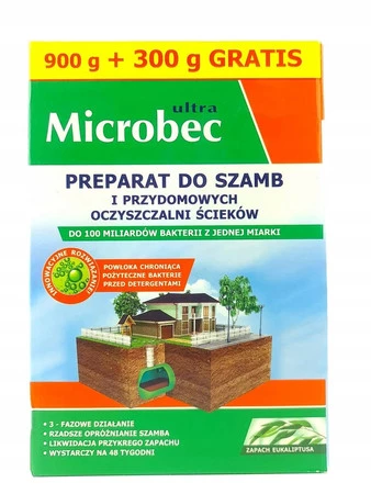 Bros Preparat do szamb i przydomowych oczyszczalni 900 g + 300 g