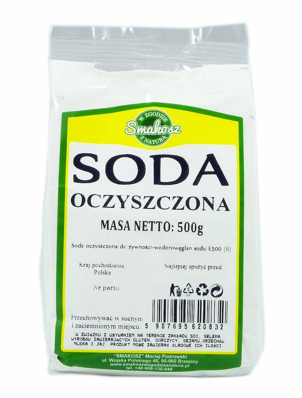 SMAKOSZ Soda oczyszczona 500g - Nabea.pl