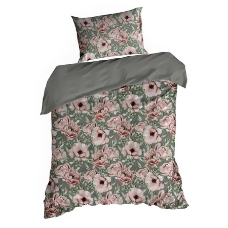 Komplet Pościeli Satynowej Spring 53 160 x 200 cm, Różowy