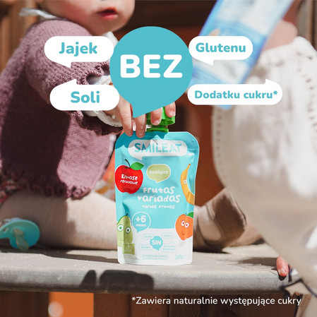 Smileat, BIO Mus wieloowocowy 6m+, 100g