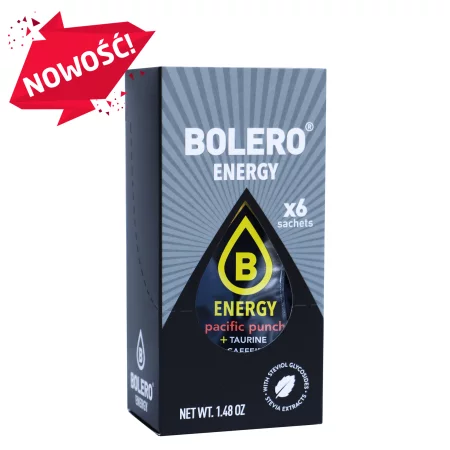 Zestaw Bolero Energy Pacific Punch ze stewią 6 szt. x 7g napój w proszku