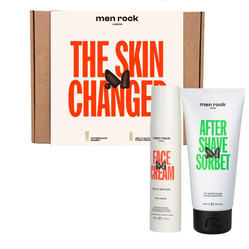 Men Rock  Zestaw prezentowy  dla mężczyzn Skin Changer (krem sorbetowy po goleniu 100ml + krem do twarzy 50ml)