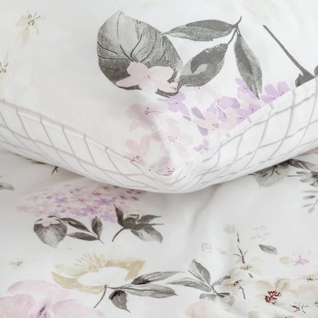 Komplet pościeli satynowej Spring 31, 220 x 200 cm, Biały