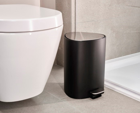JJ-Kosz łazienkowy 5l. EasyStore czarny mat