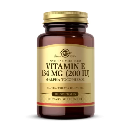 Solgar Vitamin E 134 mg (200 IU) pure d-Alpha Tocopherol 100 kaps.