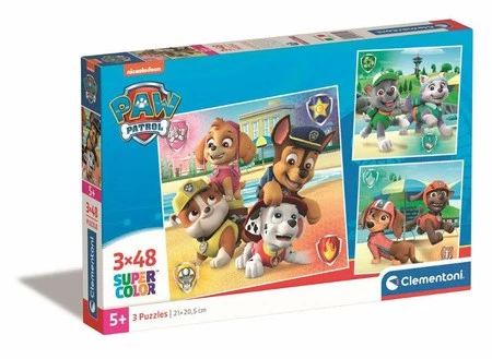 Clementoni Puzzle 3x48el SuperColor square Psi Patrol PAW PATROL 25301