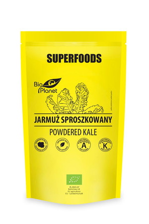Bio Planet − Superfoods, jarmuż sproszkowany BIO − 125 g