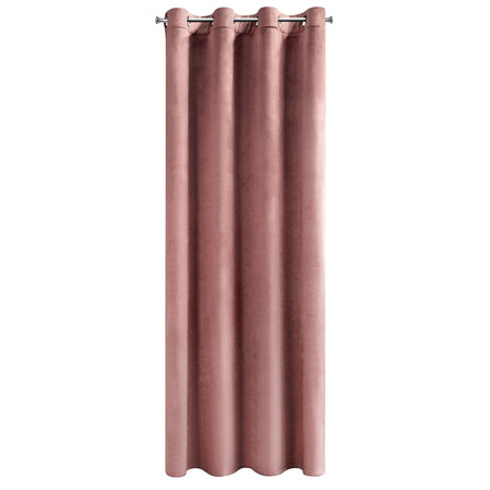 ZASŁONA GOTOWA D91 ROSA 140 X 270 CM CIEMNORÓŻOWY