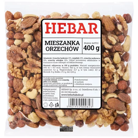 Hebar Mieszanka orzechów 400 g