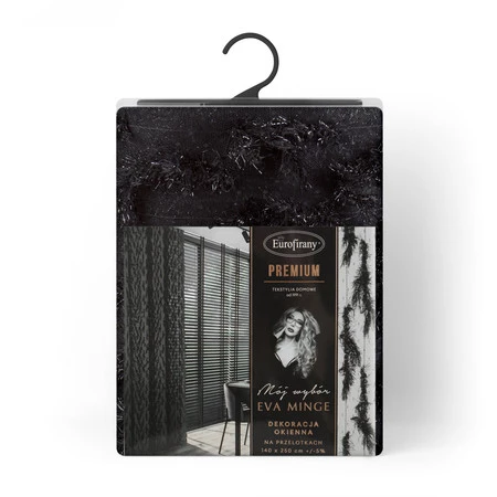 ZASŁONA GOTOWA VICTORIA 140 X 250 CM CZARNY