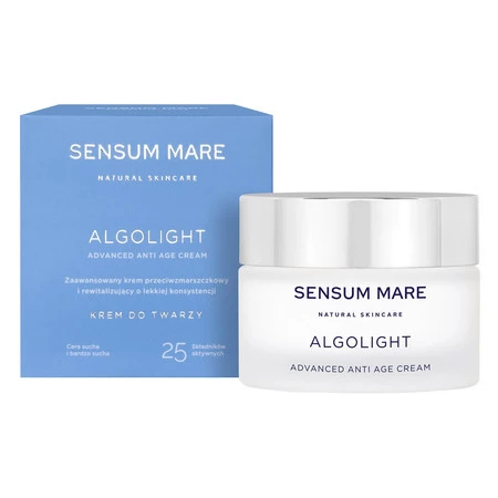Sensum Mare − Algolight, zaawansowany krem rewitalizujący i przeciwzmarszczkowy − 50 ml