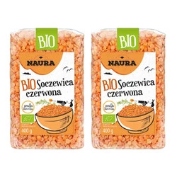 Zestaw 2x Soczewica czerwona BIO 400 g