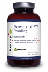 KENAY Pterostilbeny Resveratrol PT na wsparcie układu sercowo-naczyniowego i ochrony antyoksydacyjnej organizmu 300 kaps.