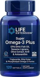 Life Extension Super Omega-3 Plus kwasy tłuszczowe EPA i DHA 120 kaps.