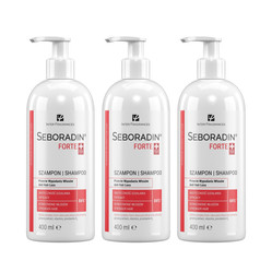 Zestaw: 3x Seboradin Forte Szampon przeciw wypadaniu włosów 400ml