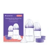 Lansinoh, Zestaw startowy - Butelki do karmienia ze smoczkami NaturalWave, 160 ml + 240 ml