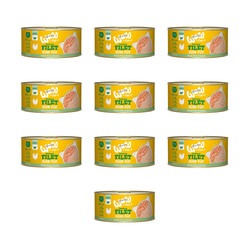 Zestaw 10x WOW CAT Huhn - filety z kurczaka (70g)