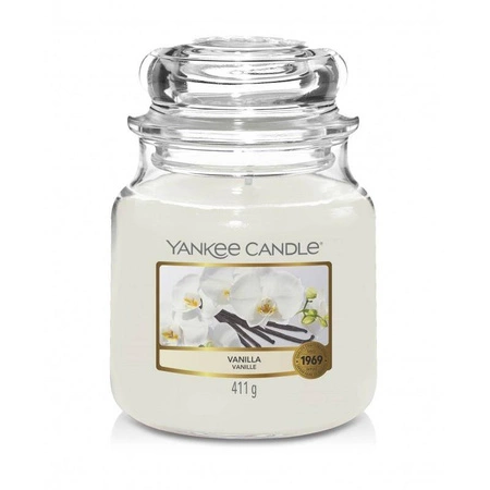 Świeca zapachowa średni słój Vanilla 411g