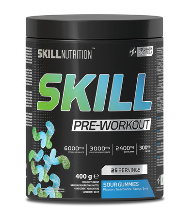 Skill Nutrition Skill Pre-Workout przedtreningówka 400g smak kwaśne żelki