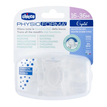 PhysioForma Crystal smoczek silikonowy uspokajający 16-36m 2szt.