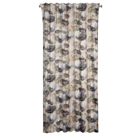 ZASŁONA GOTOWA LOTOS NA TAŚMIE 140 X 270 CM BEŻOWY