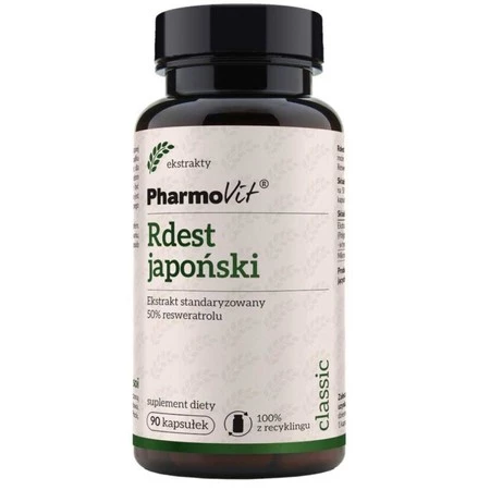 Pharmovit Rdest japoński 50 % resweratrolu 90 kaps.