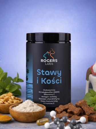 Rogers Labs Stawy I Kości - przysmak - kąsek funkcjonalny dla psa - 60szt - 180 g