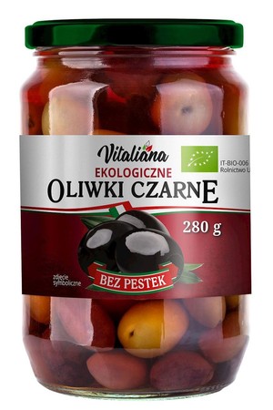 VITALIANA OLIWKI CZARNE BEZ PESTEK W ZALEWIE BIO 280g
