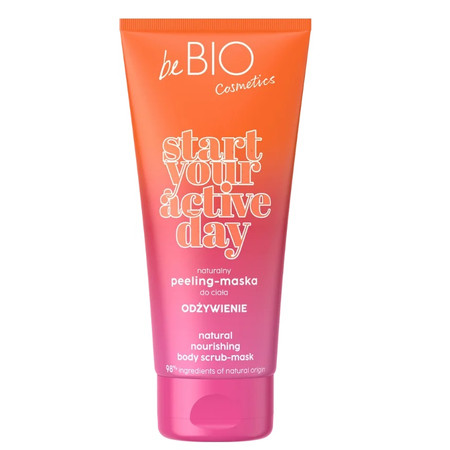 beBIO Start Your Active Day Naturalny peeling-maska Odżywienie 200ml