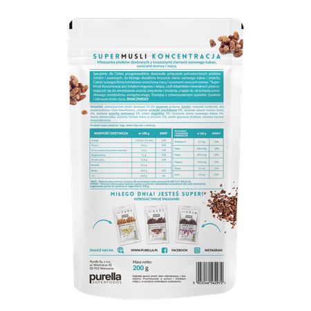 Purella Superfoods SuperMusli Koncentracja 200g