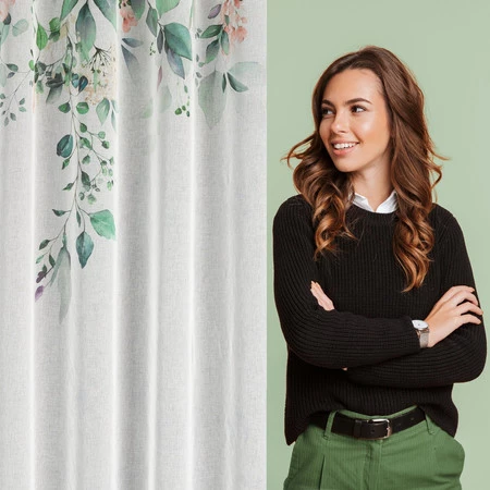 ZASŁONA GOTOWA NIKI 350 X 250 CM BIAŁY