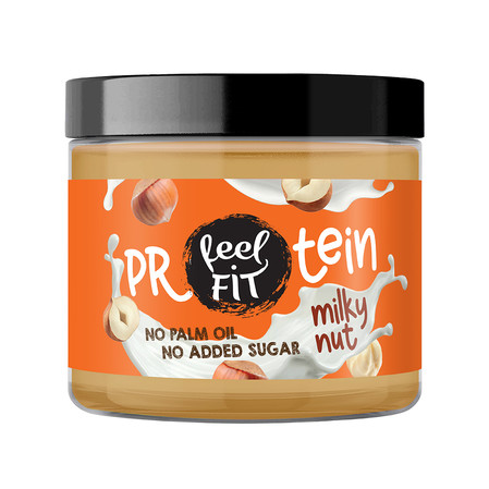 Feel FIT Proteinowy krem mleczno - orzechowy bez dodatku cukru 200g