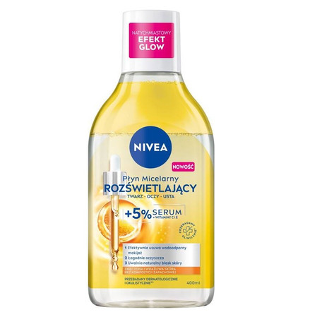 Rozświetlający płyn micelarny z 5% serum 400ml
