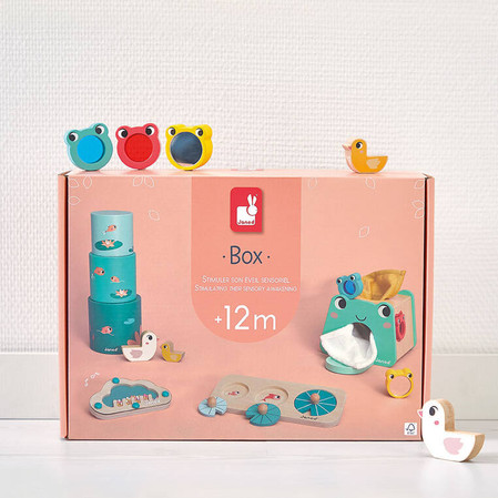 Janod Zestaw zabawek edukacyjnych Box 12 m-cy