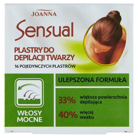 Joanna Sensual plastry do depilacji twarzy 16szt