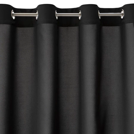 ZASŁONA GOTOWA RITA 140 X 250 CM CZARNY