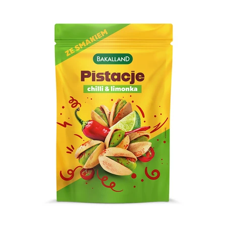 BAKALLAND Pistacje prażone Chilli&Lime 170g