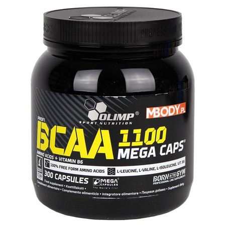 Olimp BCAA Mega Caps 1100 Aminokwasy 300 kaps.