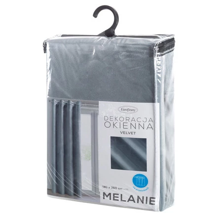 Zasłona ZAS/MELANIE/SRE 140X260 PRZELOTKI
