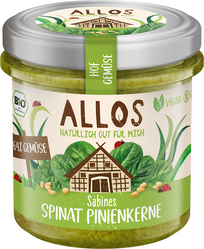 Allos Pasta Warzywna ze Szpinakiem i Orzeszkami 135g