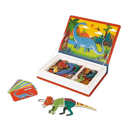 Janod Magnetyczna układanka Dinozaury Magnetibook
