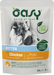 OASY Cat Lifestage Kitten Chicken Kurczak w sosie 85g