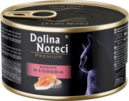 DOLINA NOTECI PREMIUM Kot Łosoś 185g