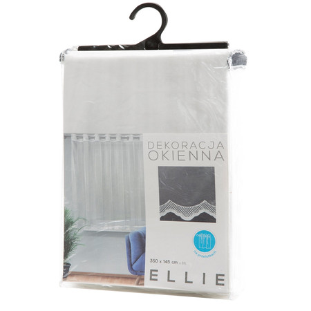 FIRANA GOTOWA ELLIE 350 X 145 CM BIAŁY